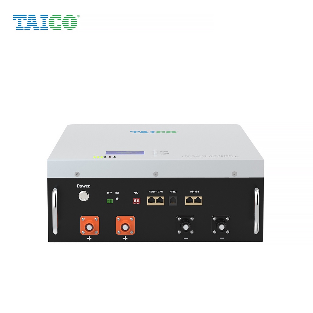 Pin lithium sắt phốt phát treo tường  48V 100AH lưu trữ năng lượng mặt trời TAICO TKPW5000