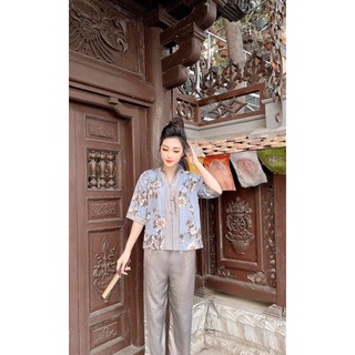 BỘ LAM ĐI LỄ CHẤT LỤA HOA SANG TRỌNG LỊCH SỰ NỮ