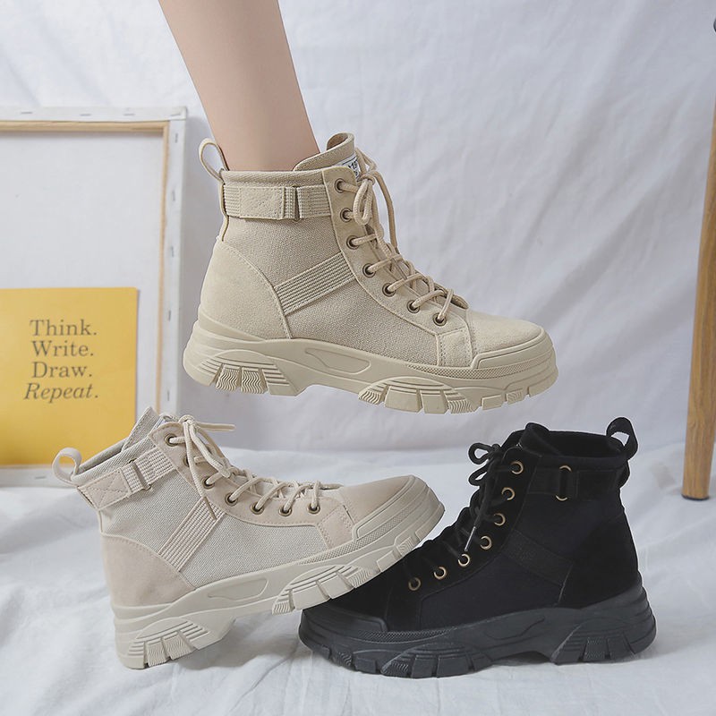 Giày boot cổ cao thời trang cá tính trẻ trung cho nữ