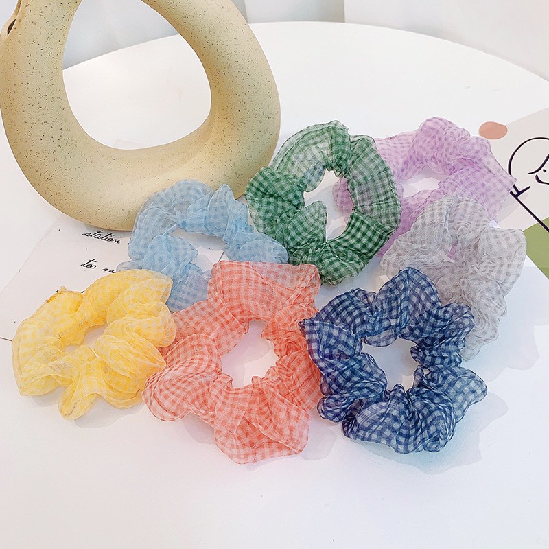 Dây chun buộc tóc vải scrunchies hàn quốc SC05