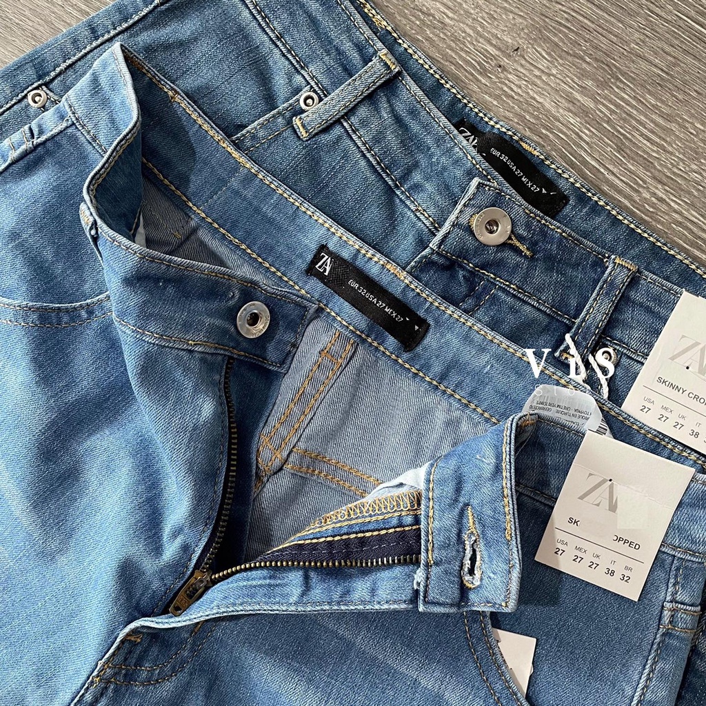Quần short jean ngố nữ ống rộng