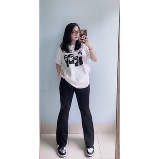 Quần ống loe chất thun - BIGSIZE
