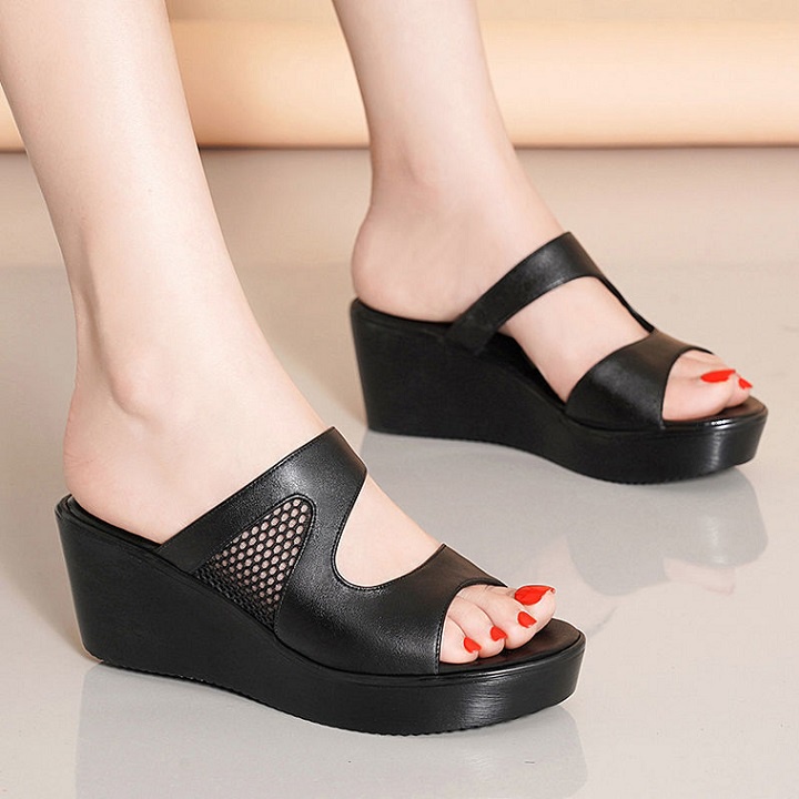 Dép xuồng dép bánh mì 2 quai ngang 6 phân nhẹ êm chân S093