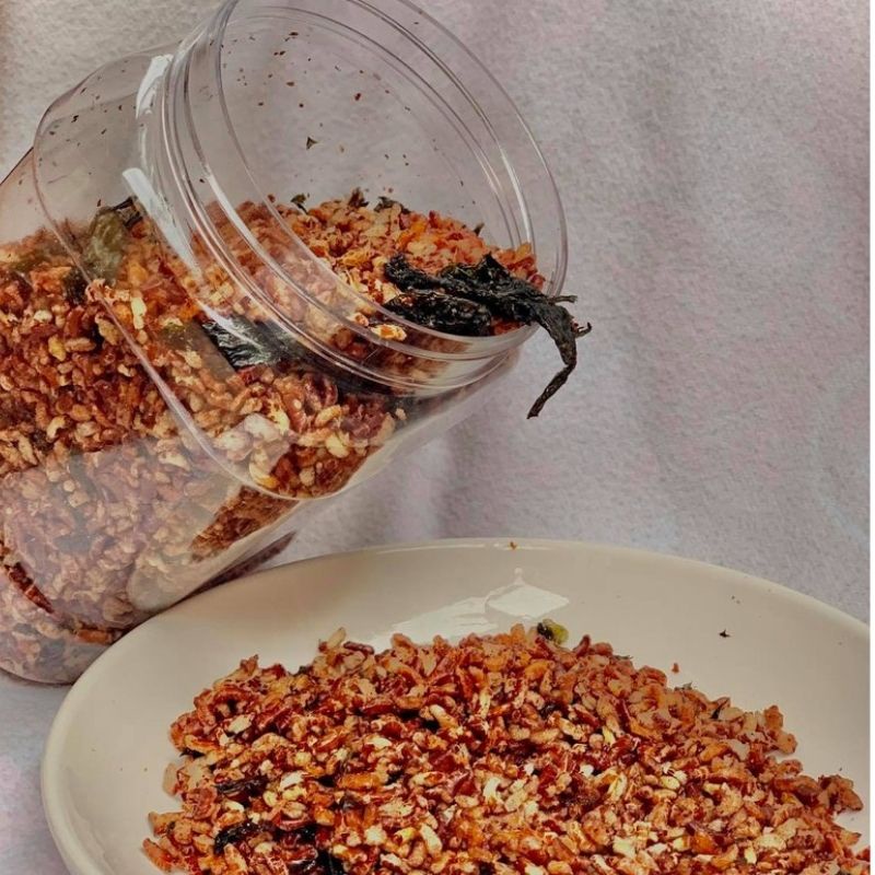 Gạo lứt sấy rong biển ăn liền giòn tan túi 500G