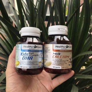 Bộ sản phẩm cho bé Kids DHA và Milks Calcium