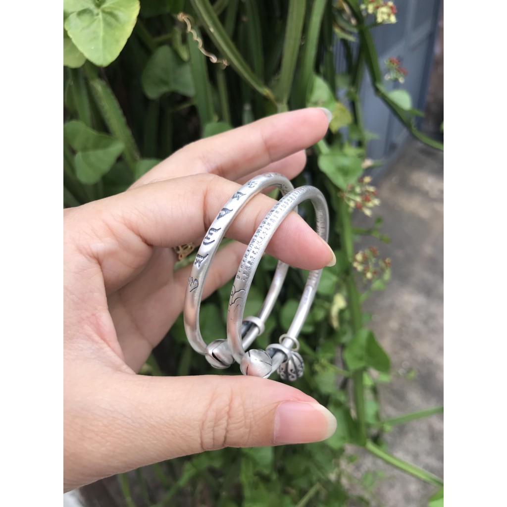 Vòng tay bạc Bạch Liên, lắc tay hoa sen freesize mix cham đài sen