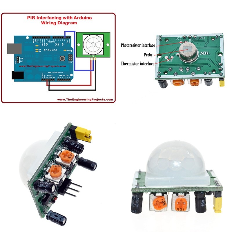 HC-SR501 Điều chỉnh Mô-đun cảm biến chuyển động PIR hồng ngoại nhiệt điện IR cho arduino cho bộ dụng cụ pi mâm xôi HC-SR501 Điều chỉnh mô-đun PIR hồng ngoại nhiệt điện Hồng ngoại mô-đun cảm biến chuyển động