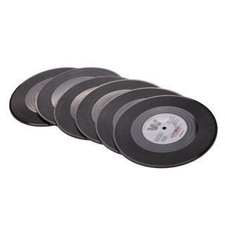 6Pcs Useful vinyl Coaster Cup Drinks Holder Mat Tableware