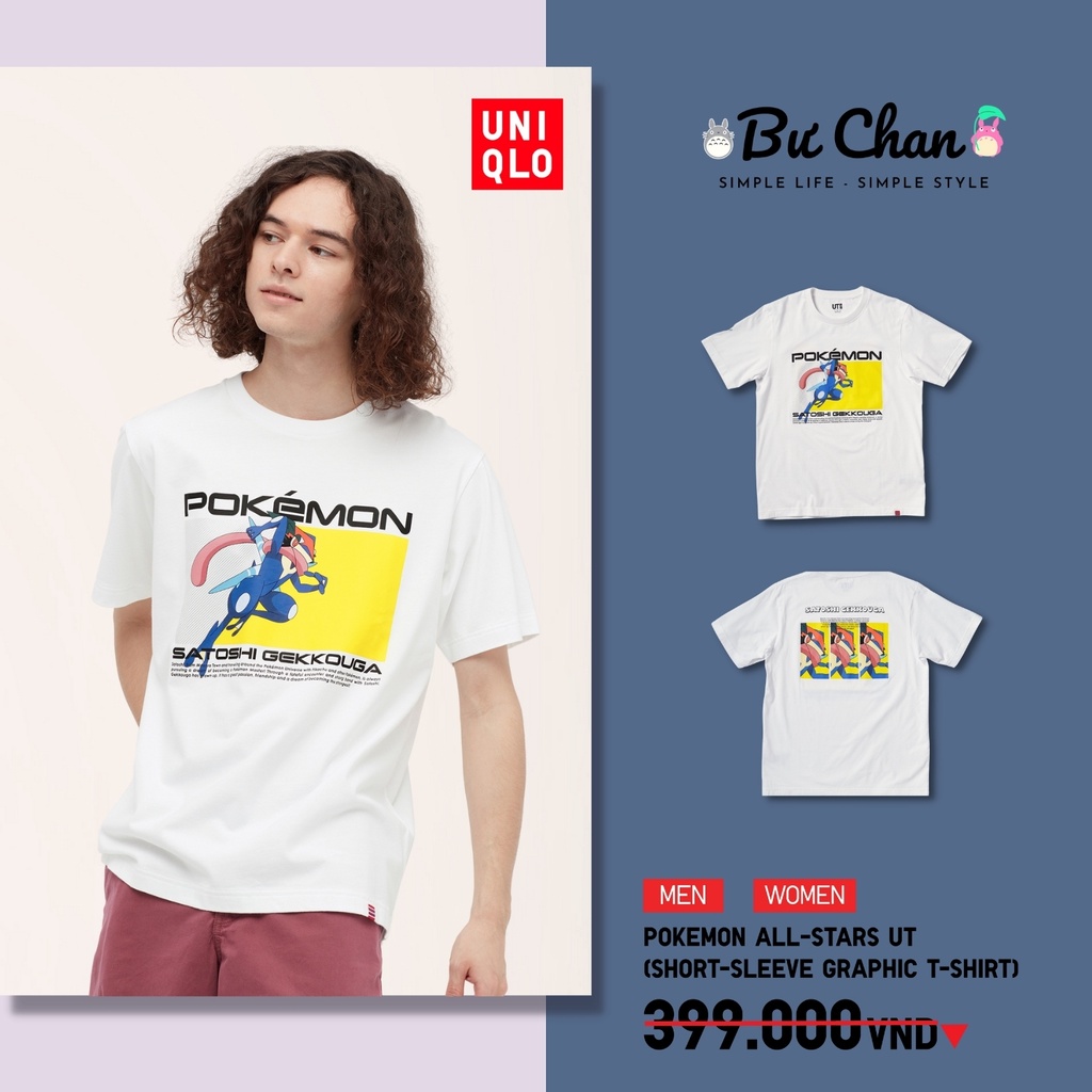 Áo phông UT Nam/Nữ Pokemon ❤️ (UNIQLO Nhật Chính Hãng)