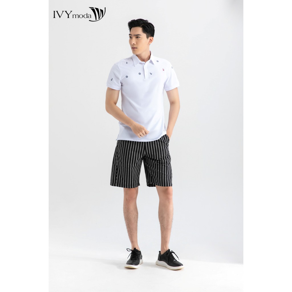 [NHẬP WABRTL5 GIẢM 10% TỐI ĐA 50K ĐH 250K ]Áo polo nam sợi modal cao cấp IVY moda MS 57E2856