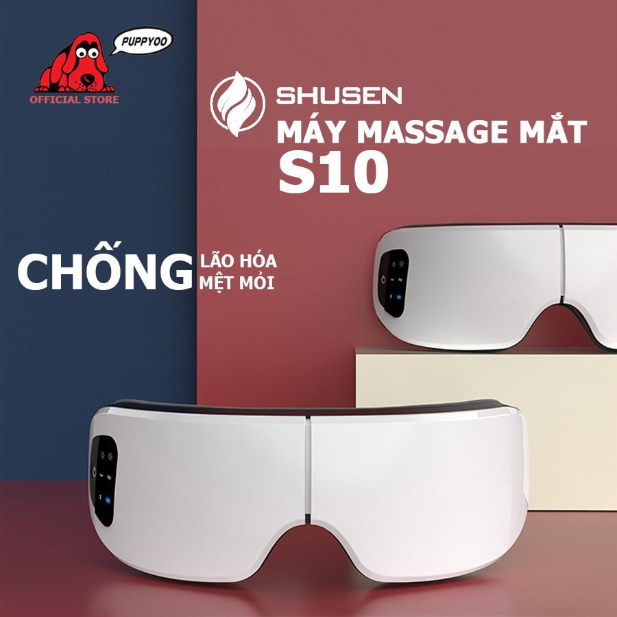 Máy massage mắt Shusen S10 mát xa nhiệt rung xóa tan mệt mỏi kết nối nhạc Bluetooth 4.1 lựa chọn hoàn hảo cho bạn