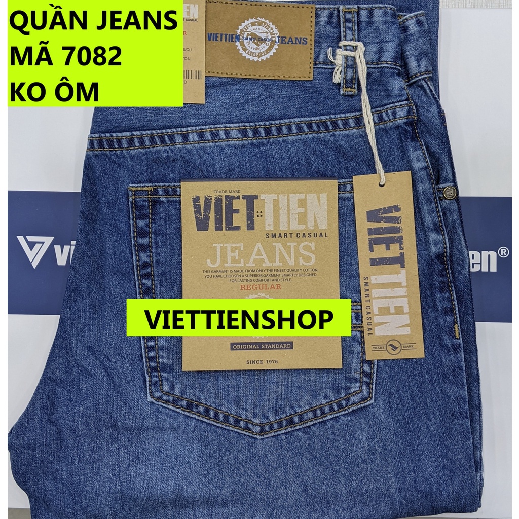 (7082 JR) QUẦN JEANS VIỆT TIẾN FORM THOẢI MÁI, RỘNG RÃI REGULAR