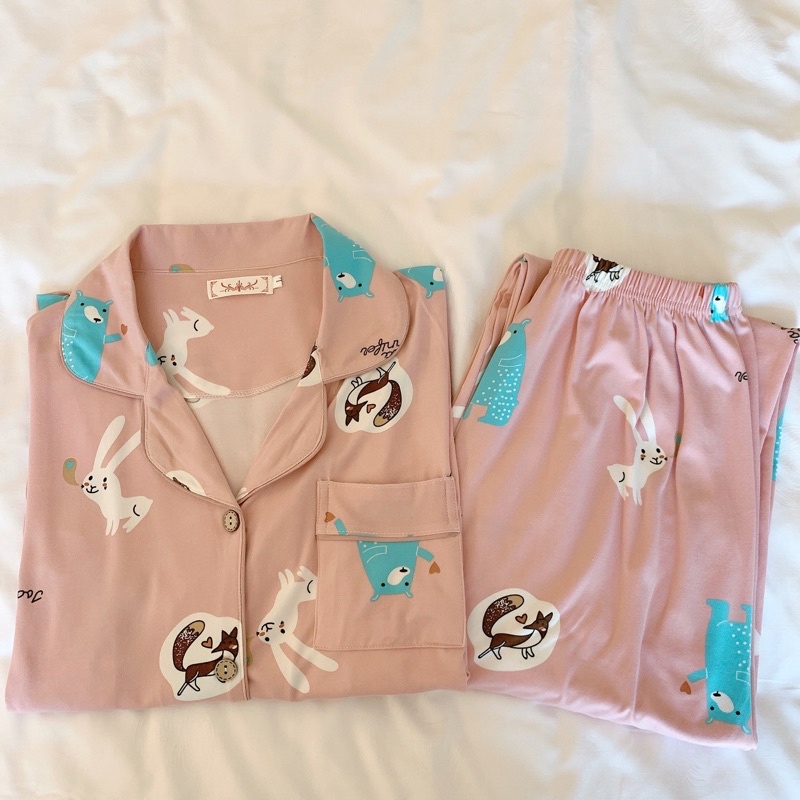 Pijama- Bộ Ngủ Nữ cotton dài tay quần dài DDCP01