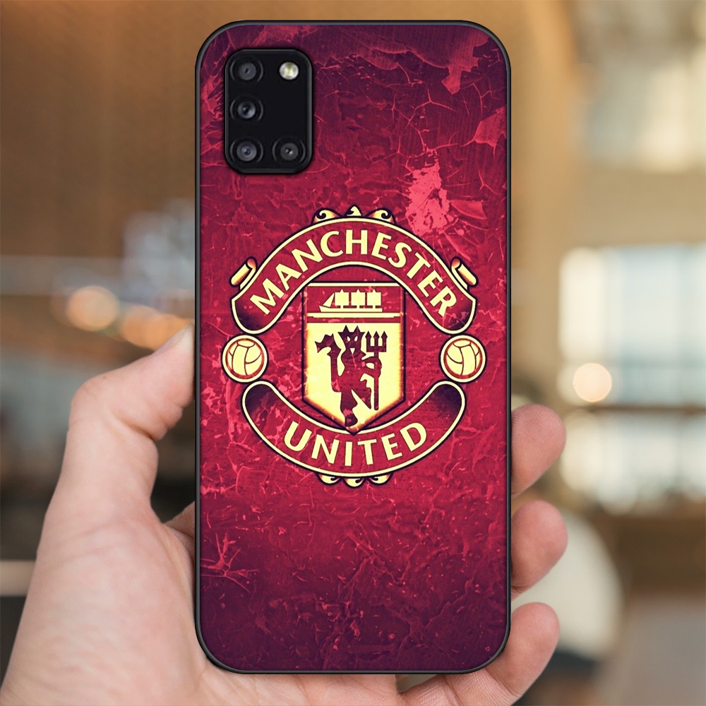 Ốp lưng Samsung A31 viền đen in hình MU Manchester United