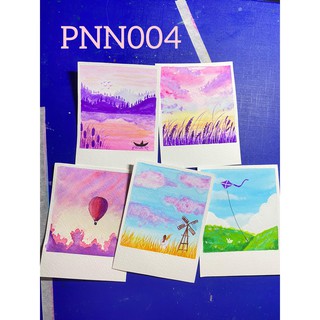 Bộ postcard vẽ tay - bầu trời - mã PNN004 (5c)