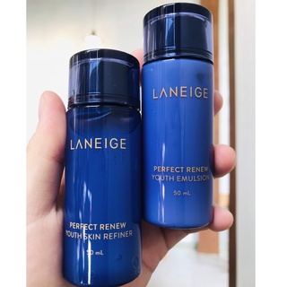 Sét Laneige toner và sữa dưỡng Perfect Renew chống lão hoá 15ml