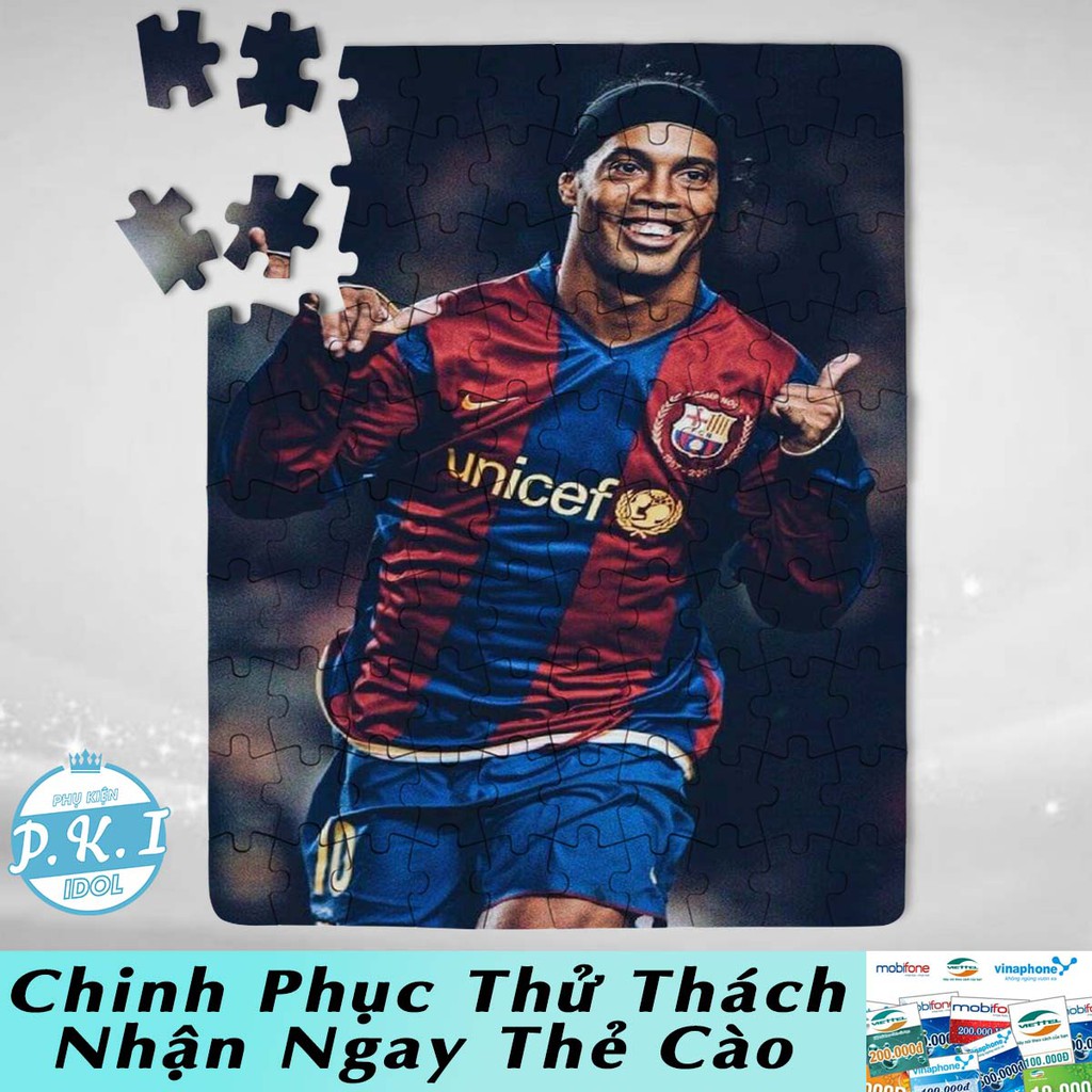 SƯU TẦM THẦN TƯỢNG - Tranh Ghép Hình Puzzle Ronaldinho - QUÀ TẶNG FAN ANH RÔ VẨU