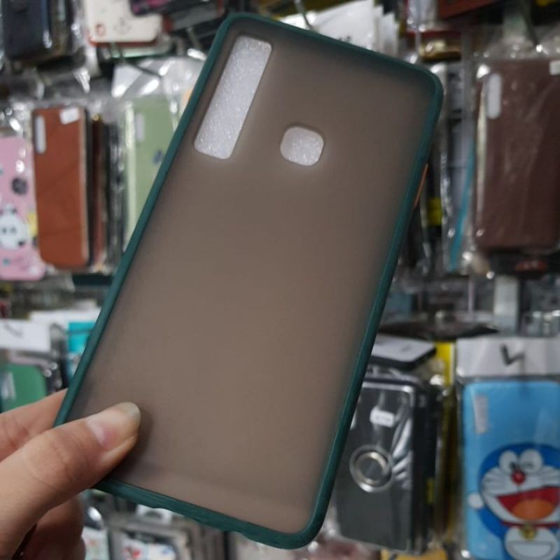 SAMSUNG A9 2018 - Ốp lưng nhựa nhám viền màu siêu đẹp