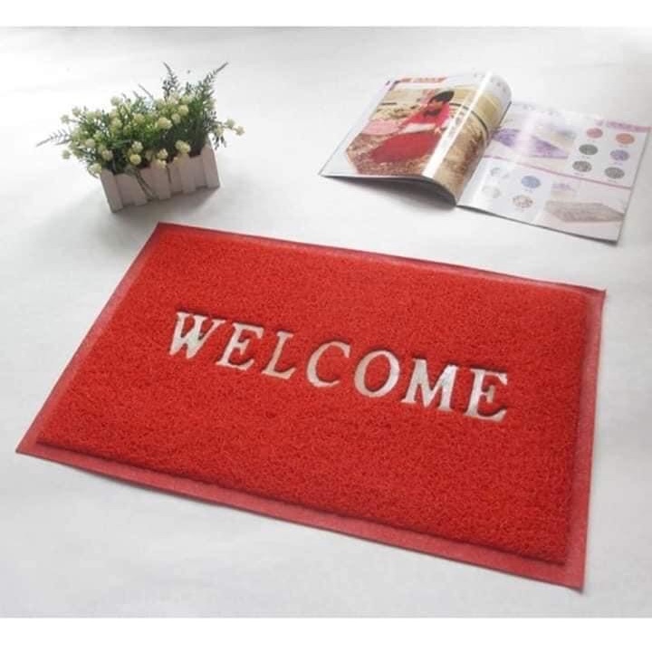 Thảm welcome 120*150cm, thảm chùi chân welcome cỡ lớn loại dày đẹp