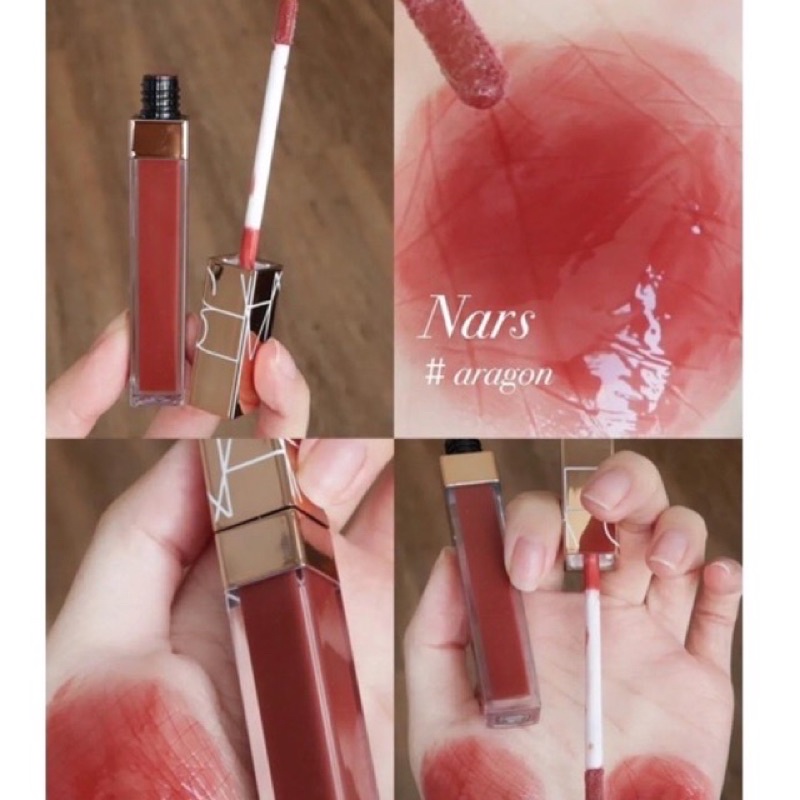 Son bóng Nars Afterglow Lip Shine Gloss màu Aragon mới 2022