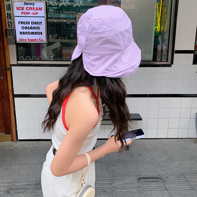 Nón Vành Rộng Chống Tia Uv Màu Sắc Ngọt Ngào Thời Trang Mùa Hè Cho Nữ