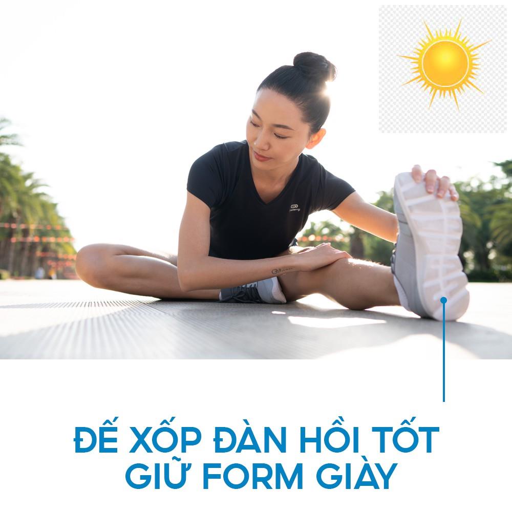 Giày thể thao nữ DECATHLON Kalenji Run One siêu nhẹ dùng cho chạy bộ - Xám
