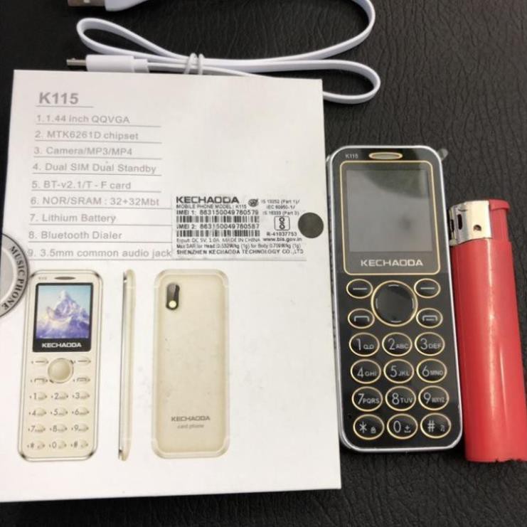 ⚡FREE SHIP⚡ Điện thoại Kechaoda K115 mini kiêm tai nghe bluetooth 3 sóng siêu mỏng,nhỏ gọn BH 12 tháng | BigBuy360 - bigbuy360.vn