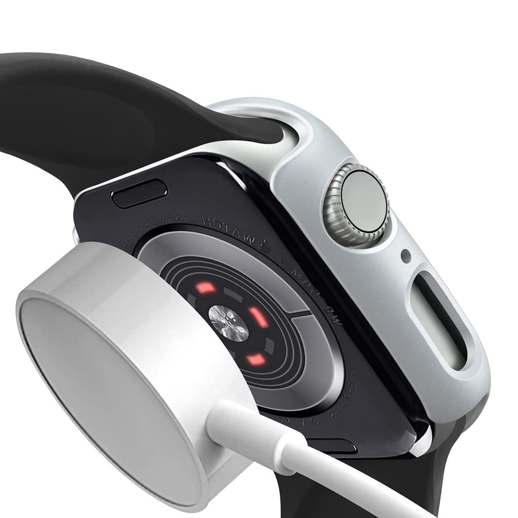 Khung Nhựa PC Cứng Bo Viền Bảo Vệ Cho Apple Watch 7 41mm 45mm iWatch 7 41mm 45mm
