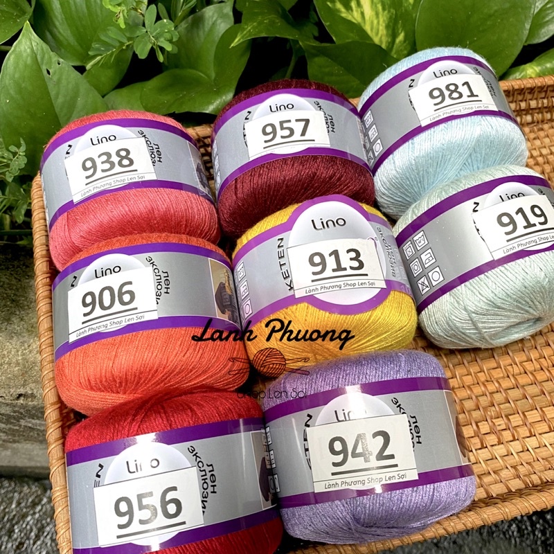 Sợi Hè Lino Lanaso Đan Móc Váy Áo Mùa Hè 50gram