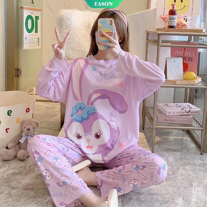 Bộ Đồ Ngủ Tay Dài Thời Trang Xuân Thu Mới 2021 Dành Cho Cặp Đôi