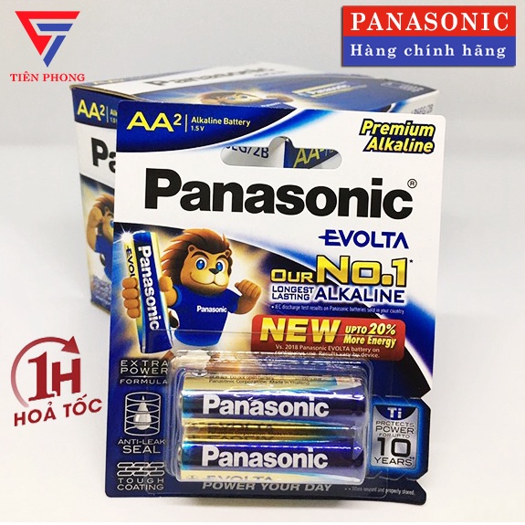 Pin tiểu AA Panasonic Evolta LR6EG-2B chính hãng - Vỉ 2 viên