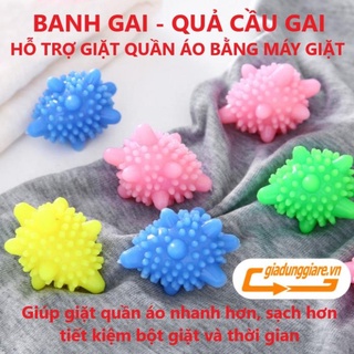 Set 10 Banh gai giặt đồ làm sạch quần áo bóng gai giúp quần áo giặt máy vải mềm và bớt nhàu - giadunggiare.vn