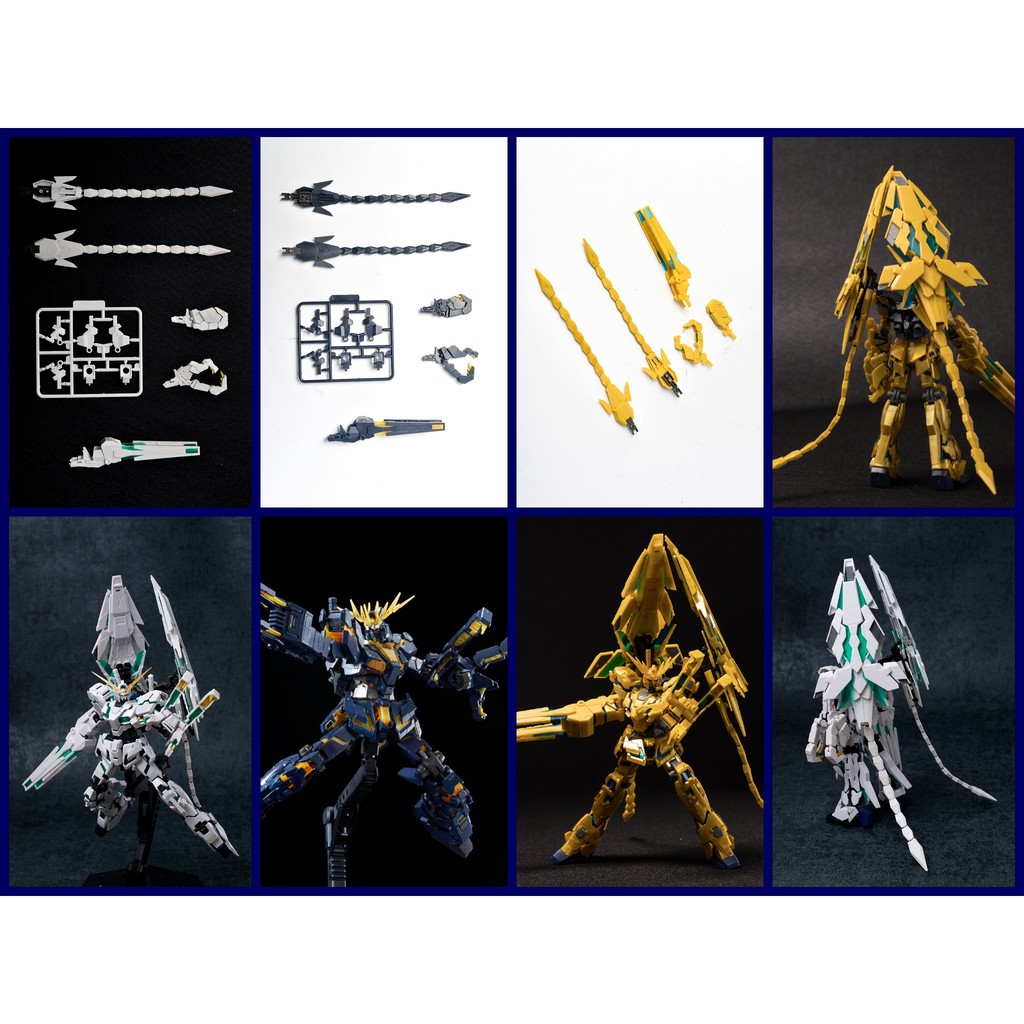 Mộ hình nhựa lắp ráp Bộ càng móng vuốt đuôi cho HG RG 1/144 Unicorn Banshee Phenex Armed Armor VN BS