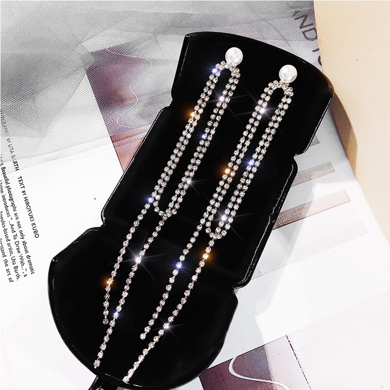 Đôi Khuyên Tai DàI PhốI HạT NgọC Trai ThờI Trang Cho Nữ