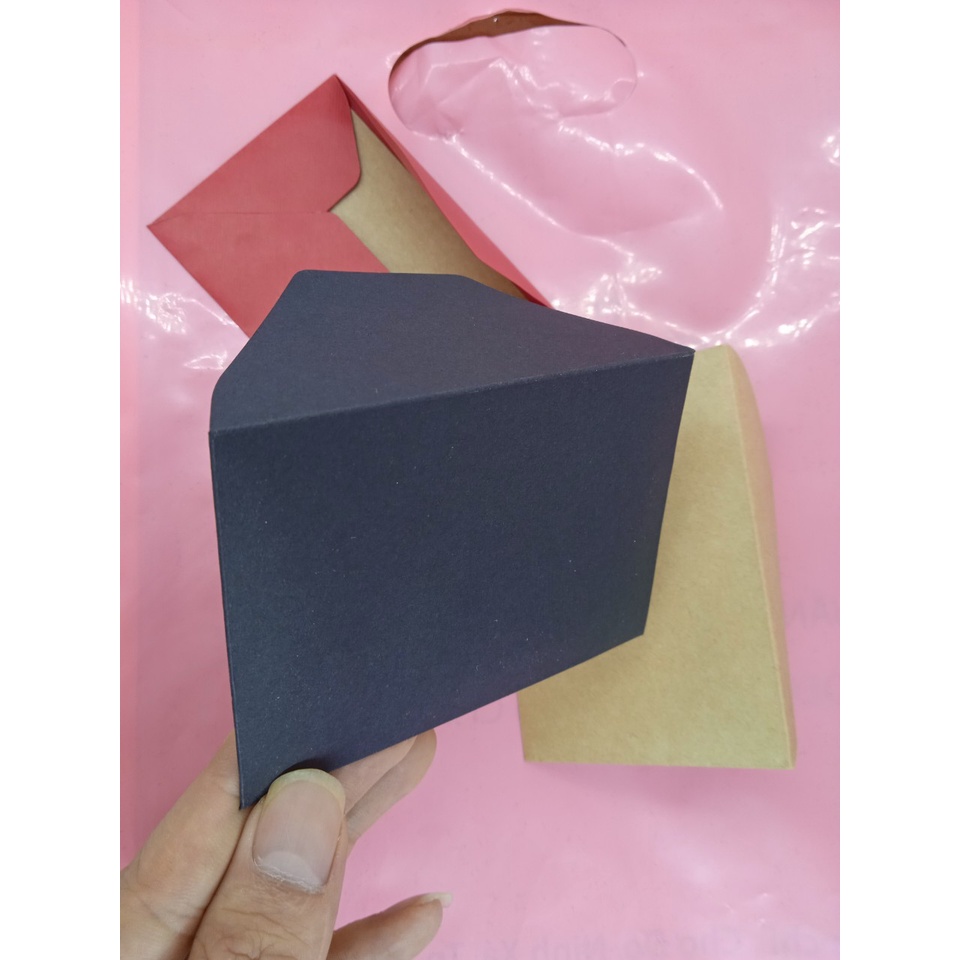 Bao thư giấy Kraft, phong bì vintage kích thước A7 10x7cm Tặng Sticker