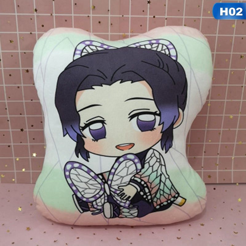 Gối Ôm Nhồi Bông Hình Nhân Vật Anime Tanjirou Nidouzi Butterfly Ninja Inosuke