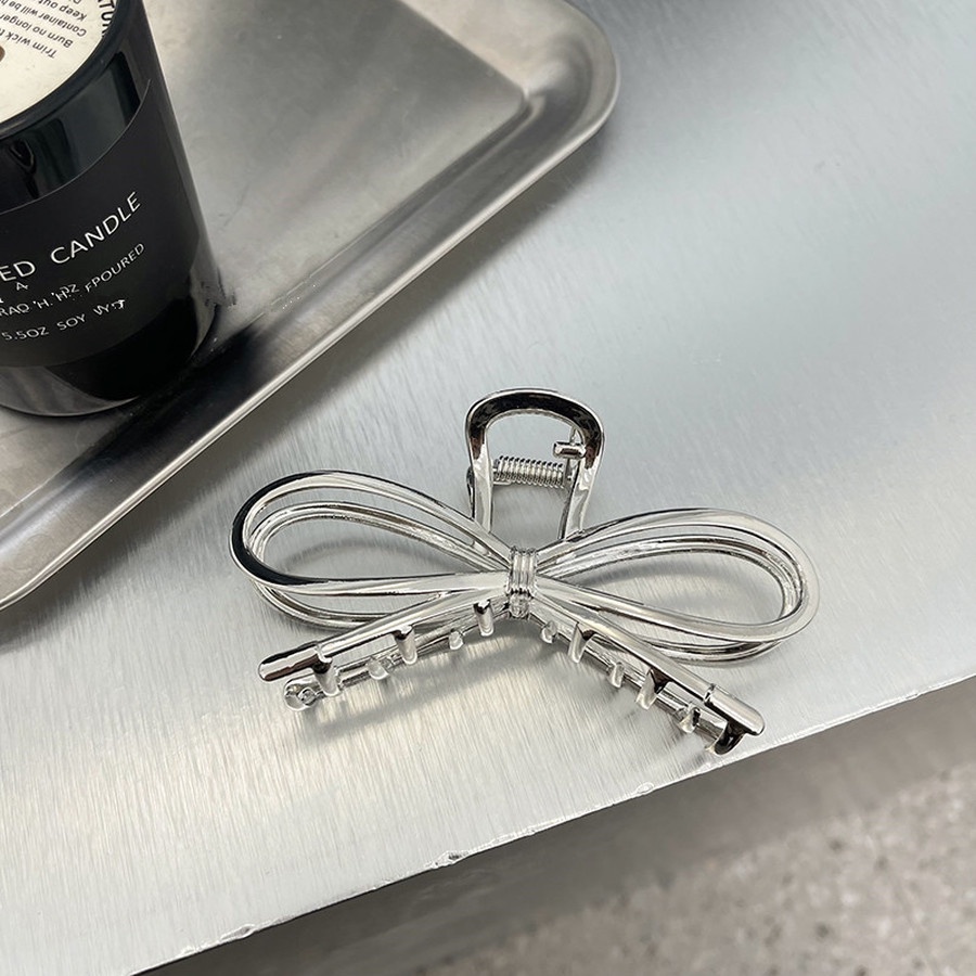 Kẹp Tóc Nơ Kim Loại Thời Trang Hàn Quốc