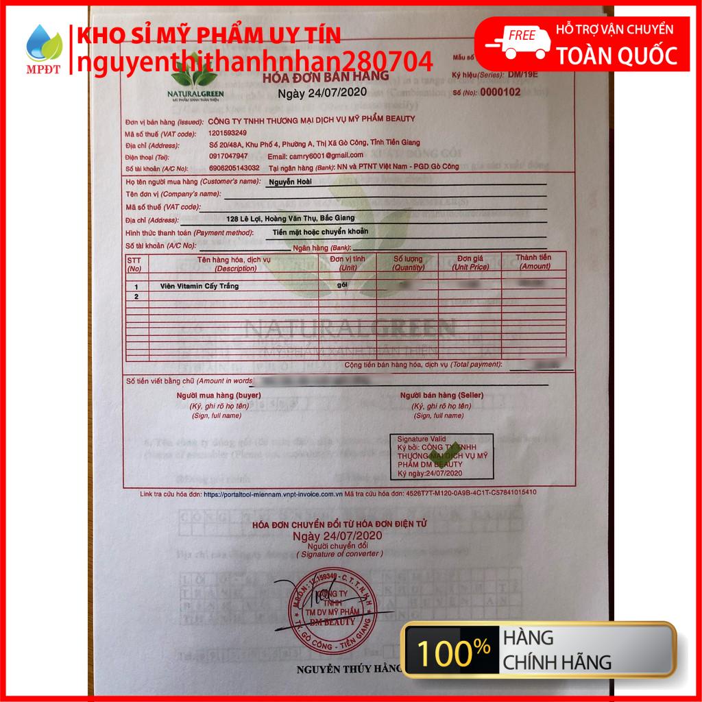 3 viên Mặt nạ viên kích trắng, mix cùng kem face,kem body,serum . | BigBuy360 - bigbuy360.vn