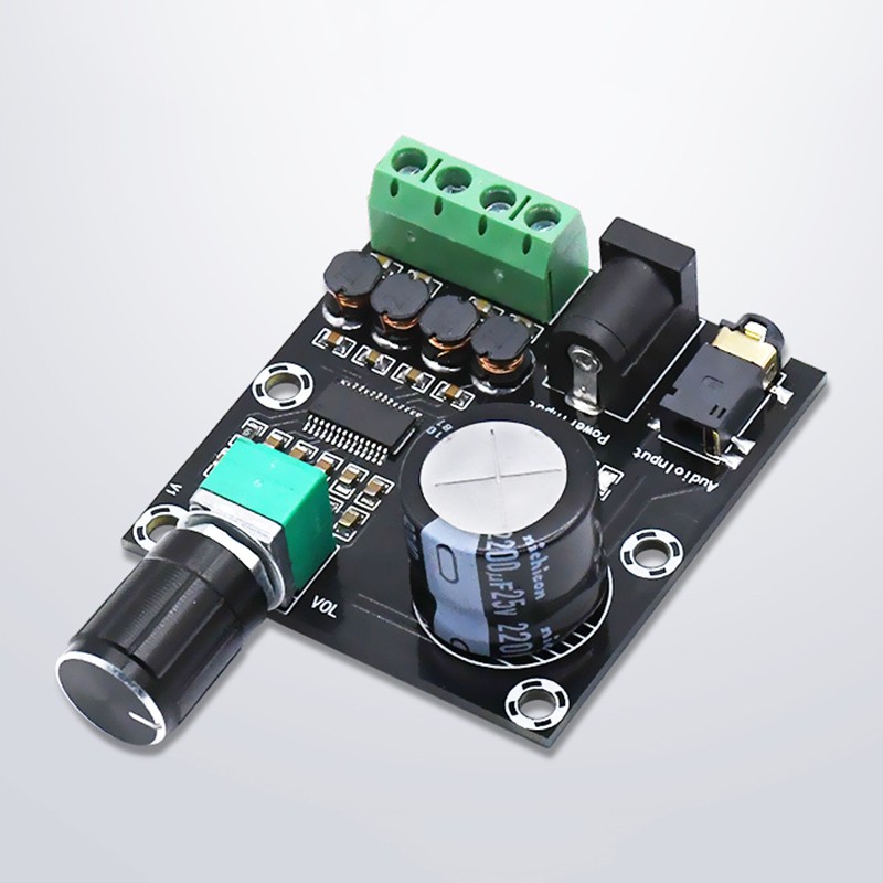 XH-A230 2x15W Bảng mạch khuếch đại công suất HD kỹ thuật số Mô-đun khuếch đại âm thanh DC 8-24V