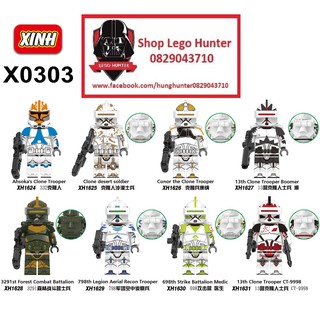 Xinh X 0303 Minifigures Star Wars Stormtrooper mô hình lắp ráp nhân vật Lính nhân bản Phim chiến tranh giữa các vì sao