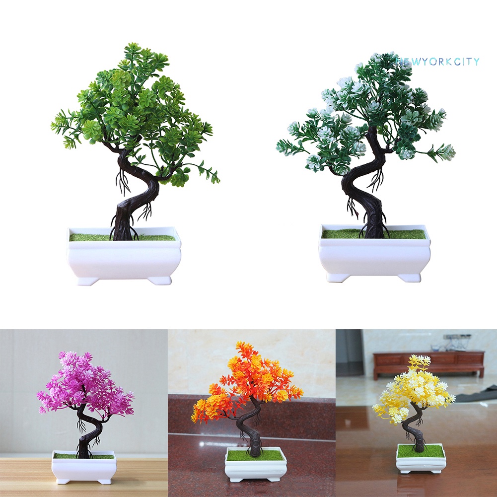 Chậu Cây Bonsai Giả Trang Trí Bàn