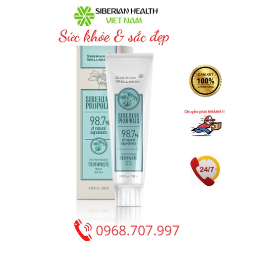 Kem đánh răng thảo dược "Keo ong Siberi" Siberian Propolis Extra – 100ml/hộp