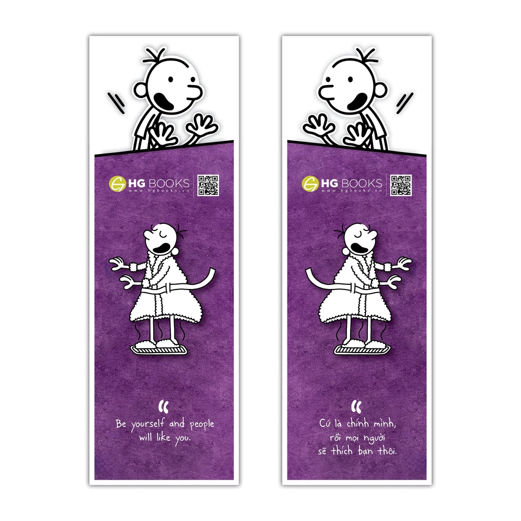 Bookmark Chú Bé Nhút Nhát (5 chiếc/bộ), thương hiệu HG Books