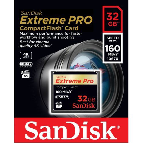 Thẻ Nhớ CF SanDisk Extreme Pro 1067X 32GB 160MB/s (Đen)