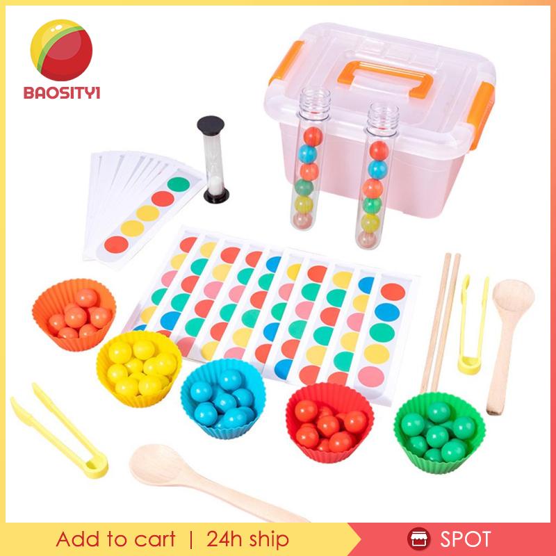 [Baosity1] Đồ Chơi Ống Nghiệm Thử Nghiệm Hạt Luyện Tư Duy Logic Cho Bé Trai Và Bé Gái