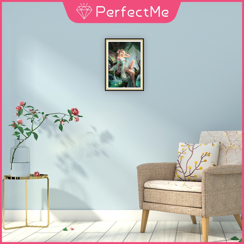 Bộ tranh đính đá 5D tự làm hình nàng tiên xinh xắn 30x40cm
