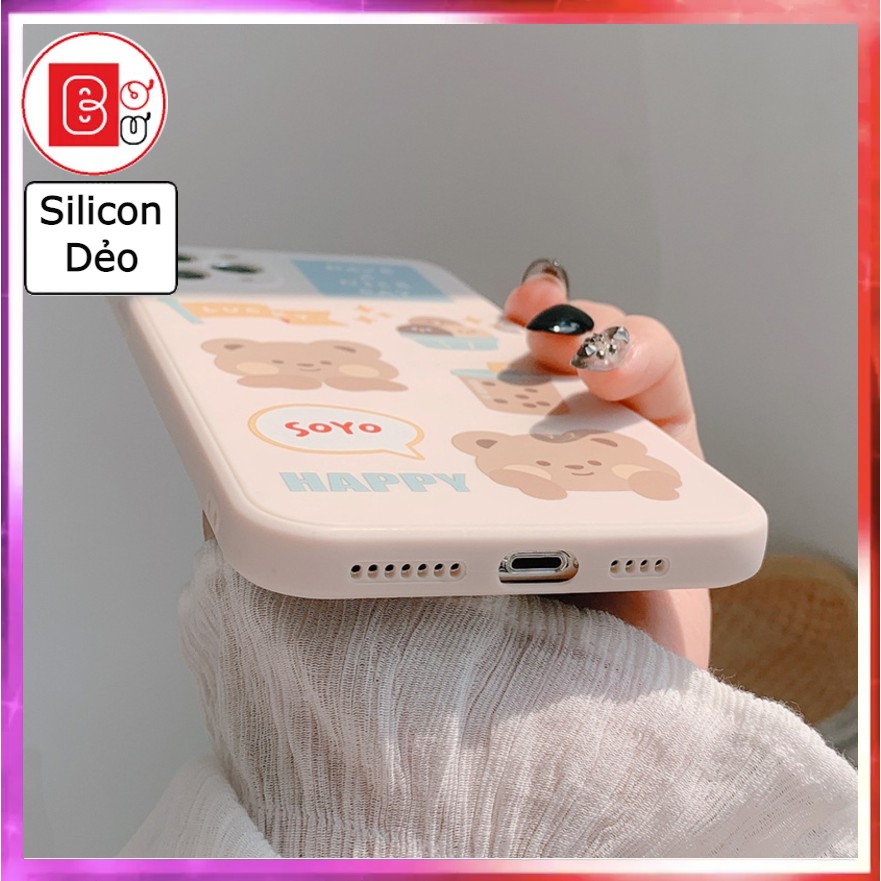 Ốp lưng Iphone GấuSoyo,Ốp Điện Thoại,ốp iphone  7/7plus/8/8plus/x/xs/xsmas/11/11pro/12/12promax-Bơ Bư