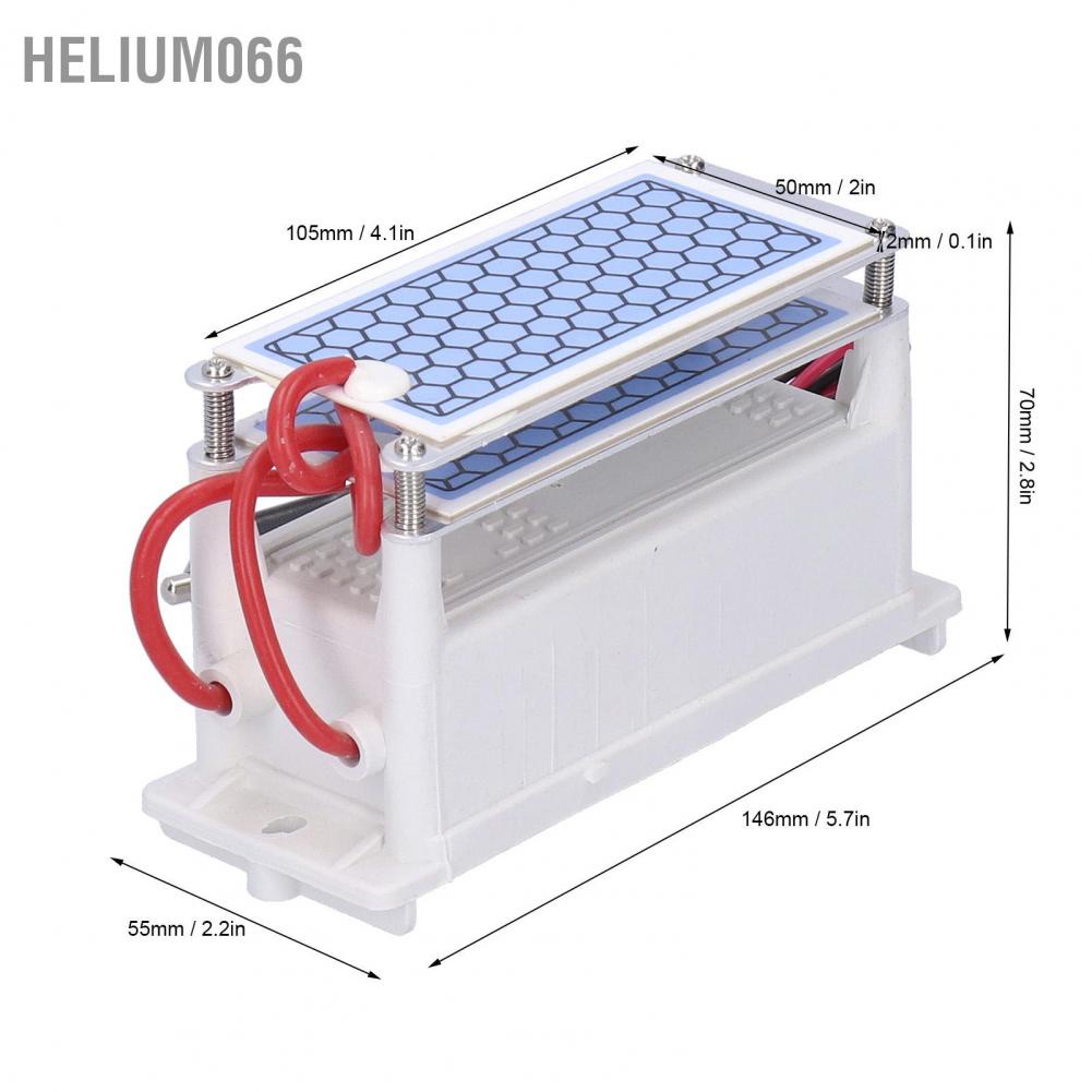 👍Hàng giao ngay👍 Máy tạo ôzôn Máy lọc không khí 10g DC 12V Thiết bị khử mùi xe hơi nhỏ Có thể mang đi Tấm gốm hợp kim
