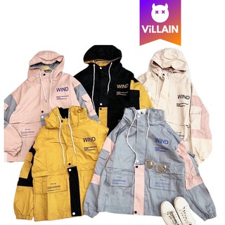 Áo Khoác Kaki Nam Nữ Unisex Wind Form Rộng Túi Hộp - Villain