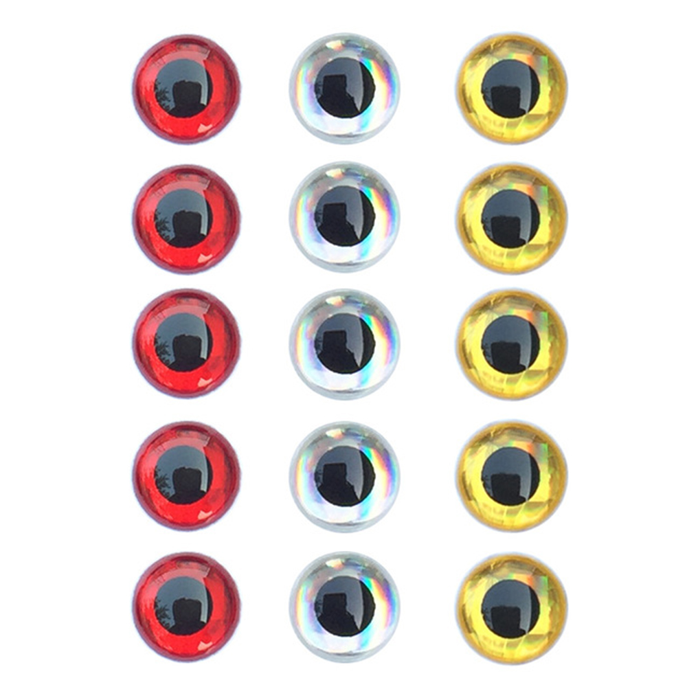 MUVAKO Set 100 mắt mồi câu cá nhân tạo 3D nhân tạo nhiều màu sắc